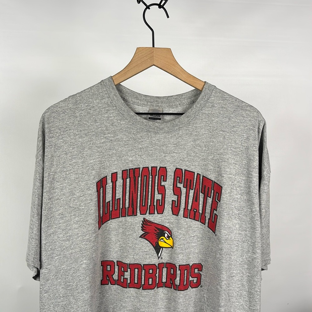 Illinois State Redbirds Gildan Heavyblend T-Shirt - Gray - XXL